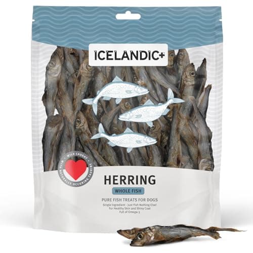 Icelandic+ Whole Fish Herring - 9oz Bag - Dog Treats, Pure Wild-Caught & Air-Dried, Single Ingredient Snack, Pet Chew, Just The Fish Nothing Else - Image 1