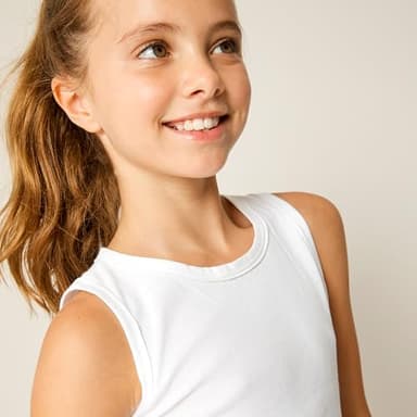 HonestBaby Multipack Sleeveless Muscle T-shirts 100% Organic Cotton for Infant Baby and Toddler Boys, Girls, 10-Pack Bright White, 4T - Image 4