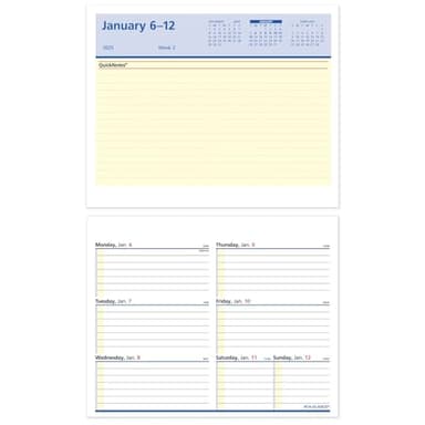 AT-A-GLANCE 2025 Desk Calendar Refill, Weekly, 5-1/2" x 7", Flip-A-Week with QuickNotes (SW7065025) - Image 1