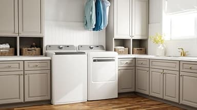 Kenmore 7.0 cu. ft. Front Load Electric Dryer-with Guard to Reduce Wrinkles & Static-Sanitize and Smart Sensor Drying-LED, White - Image 2