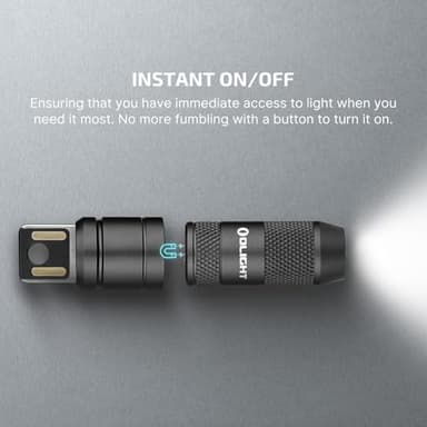 OLIGHT IMINI 2 EDC Rechargeable Keychain Flashlight 2 Pack, 50 Lumens Compact and Portable Mini LED Keyring Lights with Built-in Battery Ideal for Everyday Carry and Emergencies - Image 4