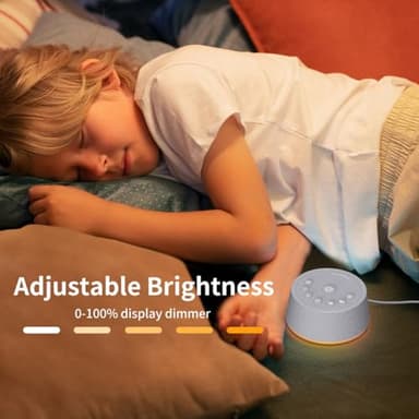 SoundLegend Sleep White Noise Sound Machines 32-Level Volume 30 Sounds 12 Colors Light 5 Timers Adjustable Light Brightness Compact for Everyone Travel Gift Memory Function - Image 6