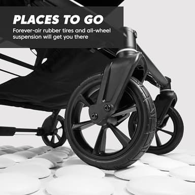 Baby Jogger City Mini GT2 All-Terrain Double Stroller Jet Black Perfect for Newborn and Toddler Compatible with Britax Cybex Graco and Maxi Cosi Infant Car Seats - Image 3
