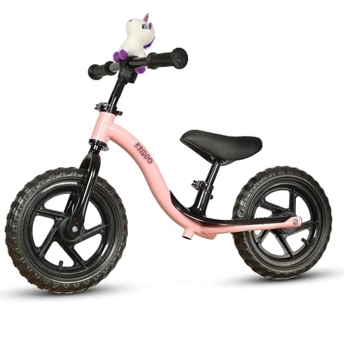 KRIDDO Toddler Balance Bike 2 Year Old, Age 24 Months to 5 Years Old, Early Learning Interactive Push Bicycle with Steady Balancing, Gift Bike for 2-5 Boys Girls, Pink - Image 1