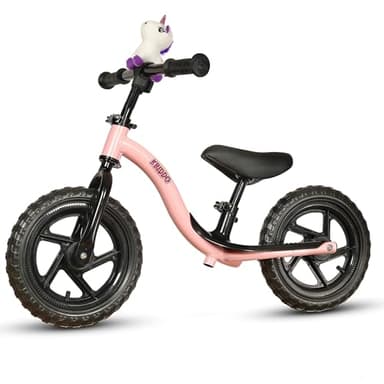 KRIDDO Toddler Balance Bike 2 Year Old, Age 24 Months to 5 Years Old, Early Learning Interactive Push Bicycle with Steady Balancing, Gift Bike for 2-5 Boys Girls, Pink - Image 1
