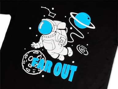 Beezizac Boys Pajamas Black & Blue Astronaut 2-Piece Cozy Long Sleeve Set Soft PJ Outfit Kid Size 8 - Image 3