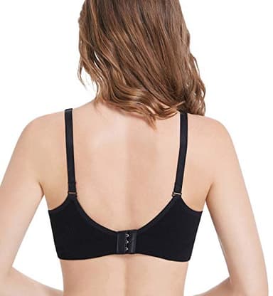 Suekaphin Nursing Bra 5pack Wireless Deep V Neck Maternity Bralette Sleeping Breastfeeding with Extenders,Large,SORT Rib Surface-A - Image 5