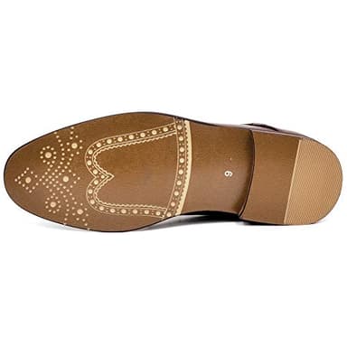 Bruno Marc Mens Leather Lined Dress Shoes, Dark Brown - 10 (Oxford) - Image 7