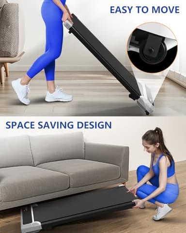 Walking Pad with Incline,2 in 1 Walking Pad Treadmill for Walking and Running, Under Desk Treadmill 5% Incline for Home/Office with LED Display - Image 4