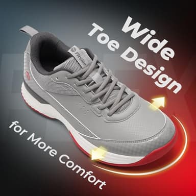 FitVille Wide Golf Shoes Men Professional Outdoor Water Resistant Golf Shoes for Course with Spikes(Dark Grey, 10 Wide) - Image 4