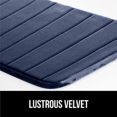 GORILLA GRIP Memory Foam Bath Mat, Soft Absorbent US Designed Bathroom Rug, Gripping Dots Machine Washable Bathmat, Cushioned Floor Mats, Shower Sink Rugs Room Décor Accessories, 24x17 Navy Blue - Image 6