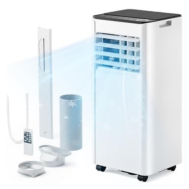 EUHOMY 10,000 BTU Portable Air Conditioners Up to 450 sq.ft, 3-1 Standing Smart Cooling AC with Remote, Dehumidifier, Fan, Air Conditioner Cools Room, 3 Modes, 24-hour timer, LED Display, Bedroom - Image 1