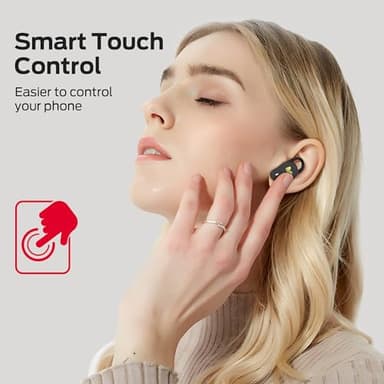 Monster N-Lite 210 Wireless Earbuds, Bluetooth 5.4 in-Ear Stereo Headphones, Built-in Mic for Crystal Clear Call, 32H Playtime, Type-C Charging, Waterproof in-Ear Ear Buds Earphones for Sports, Black - Image 7