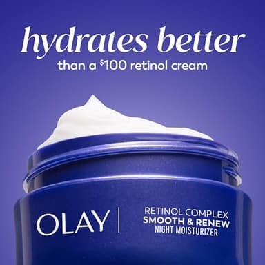 Olay Regenerist Retinol Face Moisturizer, Smooth & Renew Cream for Women, Fragrance-Free - Anti-Aging, Anti-Wrinkle, Fine Lines, Tightening, Brightening - Recyclable Eco Jar, Non-Greasy, 2 Oz - Image 10