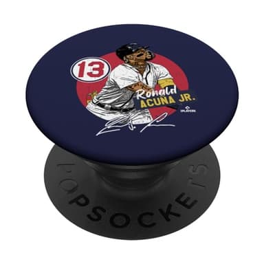 Ronald Acuna Jr. | Atlanta Baseball MLB Players | MLBRAC3002 PopSockets Adhesive PopGrip - Image 1