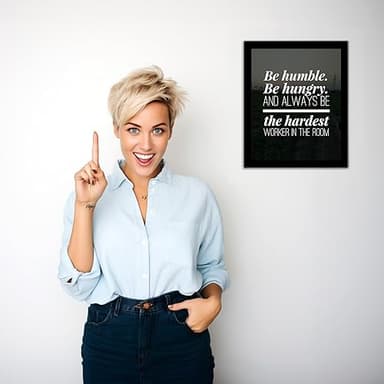 Always Be the Hardest Worker in the Room- Motivational Work Wall Decor, InspirationalModern Wall Art Print For Home Decor, Office Decor, School & Gym Decor. Perfect Desk-Cubicle Sign! Unframed- 8x10" - Image 4