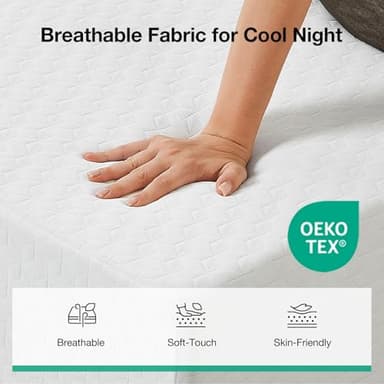 Novilla Full Mattress, 12 Inch Full Memory Foam Mattress for Pressure Relief & Comfort Sleep, Removable Washable Cover,CertiPUR-US Certified, Plush - Image 5