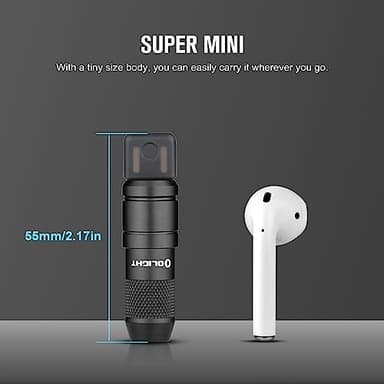 OLIGHT IMINI 2 EDC Rechargeable Keychain Flashlight, 50 Lumens Compact and Portable Mini LED Keyring Lights with Built-in Battery Ideal for Everyday Carry and Emergencies (Black) - Image 6