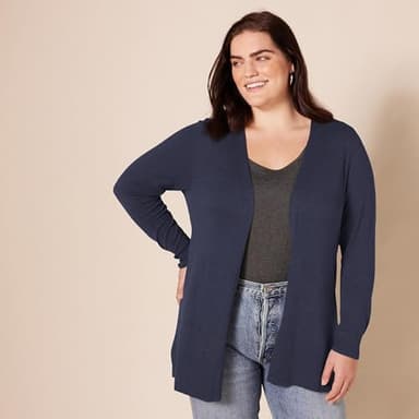 Amazon Essentials Women's Lightweight Open-Front Cardigan Sweater (Available in Plus Size), Navy, 6X - Image 6