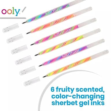 Ooly Scented Tutti Fruitti Color Changing Gel Pens Set of 6-1.00mm NIB, Color Changing as you Write, Pens for Kids and Adults, Art and Stationery Supplies - Image 2