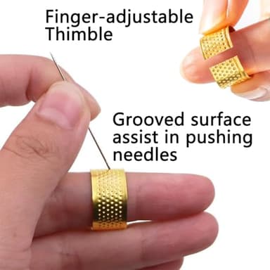 37Pcs Sewing Tool Set, Big Eye Steel Sewing Needle Kit, Threader and Needle Repair Kit Stainless Steel Needles for Hand Sewing - Image 4