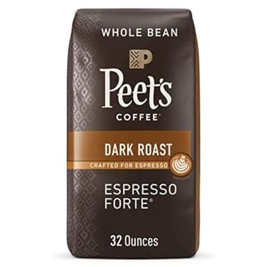 Peet's Coffee, Dark Roast Whole Bean Coffee - Espresso Forte 32 Ounce Bag - Image 1