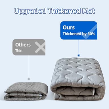 Premium Foam Baby Play Mat for Floor 79" X 71", Extra Large Soft Thicker Activity Playmats for Babies, Toddlers, Infants, Play & Tummy Time, Foldable & Machine Washable Baby Crawling Mat - Image 4