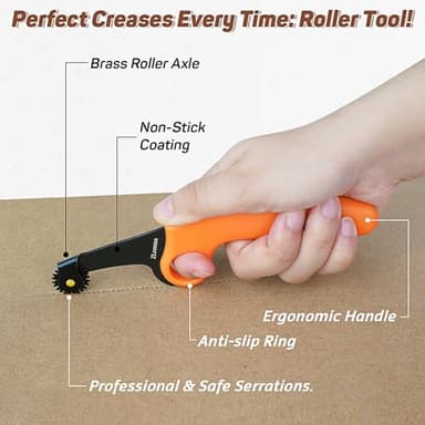 ZLemma Cardboard Construction Kit - 425 PCS Kids Building Set with Safe Serrated Cutter, Crease Roller, Screws & Nuts, STEM Upcycled Tool for DIY Cardboard Projects, Engineering & Creativity - Image 4