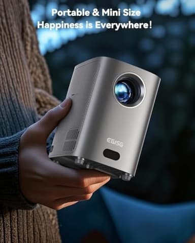One-Button Focus] Projector with WiFi and Bluetooth, 4K Outdoor Projector with Carry Bag, Portable Movie Projector with Zoom Function, Home Theater Projector for Phone/TV Stick/PC - Image 7