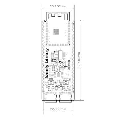 LONELY BINARY ESP32-S3 Gold Edition Dev Board - 16MB Flash 8MB PSRAM Dual USB-C IPEX Antenna WiFi Bluetooth for Arduino IoT Projects, MicroPython & ESP-IDF N16R8 (16MB +Antenna Gold Edition) - Image 9
