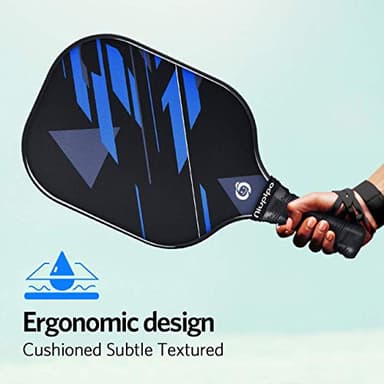 niupipo Pickleball Paddles, Lightweight Pickleball Rackets w/Fiberglass Surface, Pickleball Set of 4 Balls and 1 Pickleball Bag - Image 4