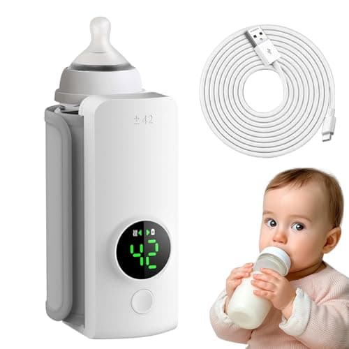 Portable Bottle Warmer for Travel, Fast Warming Comfortable Baby Feeding On The Go, Waterless Milk Warming with Battery-Powered for Home Outdoor - Image 1