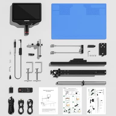 Andonstar AD409 SA 10.1'' HDMI Soldering Digital Microscope with Slide Rail Arm, Endoscope, 300X USB Electronic Microscope Camera for Professional PCB Repair, Soldering, Electronics, Windows PC - Image 9