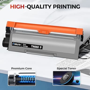 SUDLTO Compatible Toner Cartridge Replacement for TN660 TN630 TN-630 TN-660 Use for HL-L2300D HL-L2380DW HL-L2320D DCP-L2540DW HL-L2340DW HL-L2360DW HL-L2305W (2 Black) - Image 4