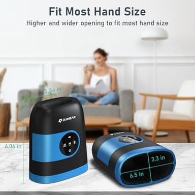 QUINEAR Hand Massager - Cordless Hand Massager with Heat and Compression for Arthritis, Carpal Tunnel and Stiff Joints - Gifts for Women Men - FSA-HSA - Image 6