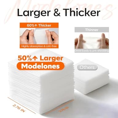 Modelones Nail Polish Remover Pads, Acetone Nail Polish Remover Wipes 50 PCS Professional Individually Wrapped Wet Wipes Easily & Quickly Lemon Smell Glycerin Moisturizing Big Size Portable - Image 5