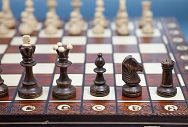 Chess and games shop Muba Beautiful Handcrafted Wooden Chess Set with Board and Chess Pieces - Gift idea Products (16inch (40 cm)), 1-2 Players - Image 4