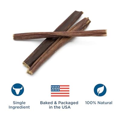 Best Bully Sticks 6 Inch Gullet Sticks - 25 Count (Pack of 1) - Natural, Thin, Hollow Esophagus Snack, Rawhide Alternative - Image 3