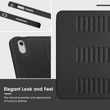 VIKESI Case for iPad (A16) 11-inch 2025 and iPad 10th/11th Generation 10.9 Inch 2022,Multiple Angles Magnetic Stand Cover,Shockproof Back,Pencil Holder,and Auto Sleep/Wake,Black - Image 5