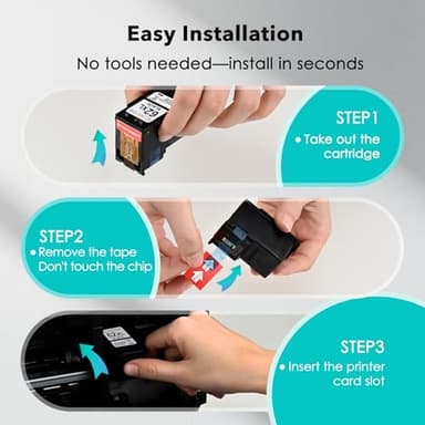 Eco Victor 62XL Ink Cartridges Black and Color Remanufactured Replacement for HP Ink 62 HP62XL Combo Pack Compatible Envy 5540 5640 5660 5665 7640 7645 OfficeJet 5740 5741 8040 200 250 Mobile Printer - Image 6