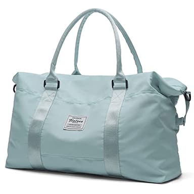 Travel Duffel Bag,Sports Tote Gym Bag,Shoulder Weekender Overnight Bag for Women - Image 1