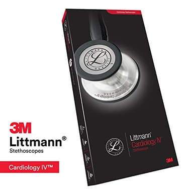 3M Littmann Cardiology IV Diagnostic Stethoscope, 6165, More Than 2X as Loud, Weighs Less, Stainless Steel Rainbow-Finish Chestpiece, 27" Black Tube, Stem, and Headset - Image 11