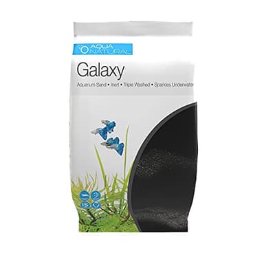 Aqua Natural Galaxy Sand 20lb Substrate for aquascaping, Aquariums, vivariums and terrariums, Black - Image 1