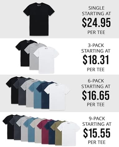 INTO THE AM Men's T-Shirts Soft Cotton Blend Crew Neck Tee S - 4XL Athletic Fit Plain Basic T-Shirt for Men - Image 6
