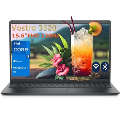 Dell 3520 15 15.6" Laptop Computer for Home & Student, Intel 6-Core Processor (Beat i5-1135G7), 120Hz FHD, 32GB DDR4 RAM, 1TB PCIe SSD, WiFi, Bluetooth, RJ45, HDMI, Black, Business Windows 11 Pro - Image 1