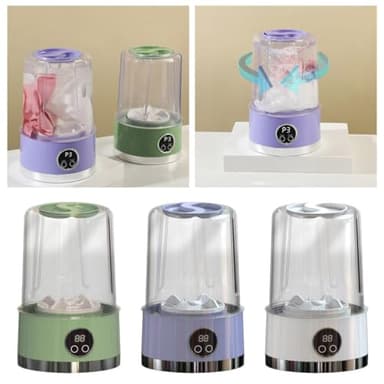 Underwear Washer, 2025 Upgraded Mini Washing Machine, Portable Rechargeable Cordless Mini Washing Machine Laundry Cup for Bra, Underwear, Socks, Baby Clothes and Camping RV Travel (White) - Image 8