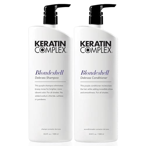 Keratin Complex - Blondeshell Debrass Shampoo & Conditioner Duo - 33.8 fl oz Each - Image 1