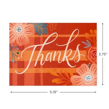 Hallmark Fall Floral Thank You Note Card Assortment (50 Cards with Envelopes) for Weddings, Teachers, Clergy, Bosses, Thanksgiving - Image 3