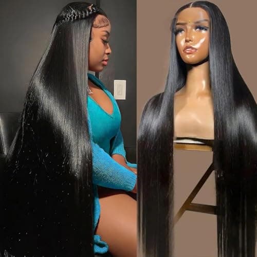 KUKAO 30 Inch Straight 13x6 Lace Front Wigs Human Hair Pre Plucked HD Transparent Glueless Wig Human Hair 180 Density Lace Front Wigs with Baby Hair Lace Frontal Wigs for Black Women - Image 1