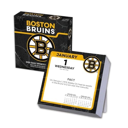 TURNER SPORTS Boston Bruins 2025 Box Calendar (25998053082)